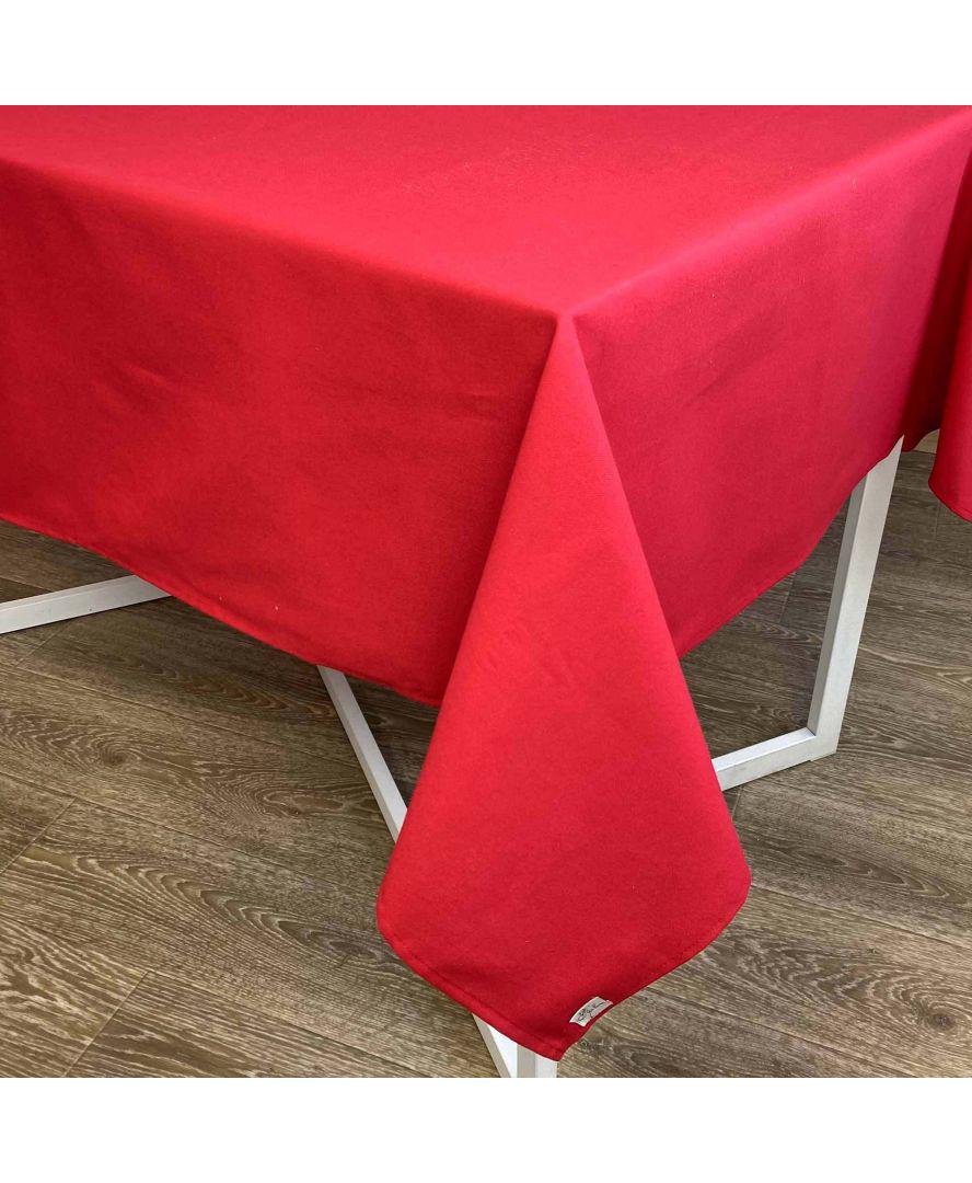 Скатерть на стол 134х134 см Красный