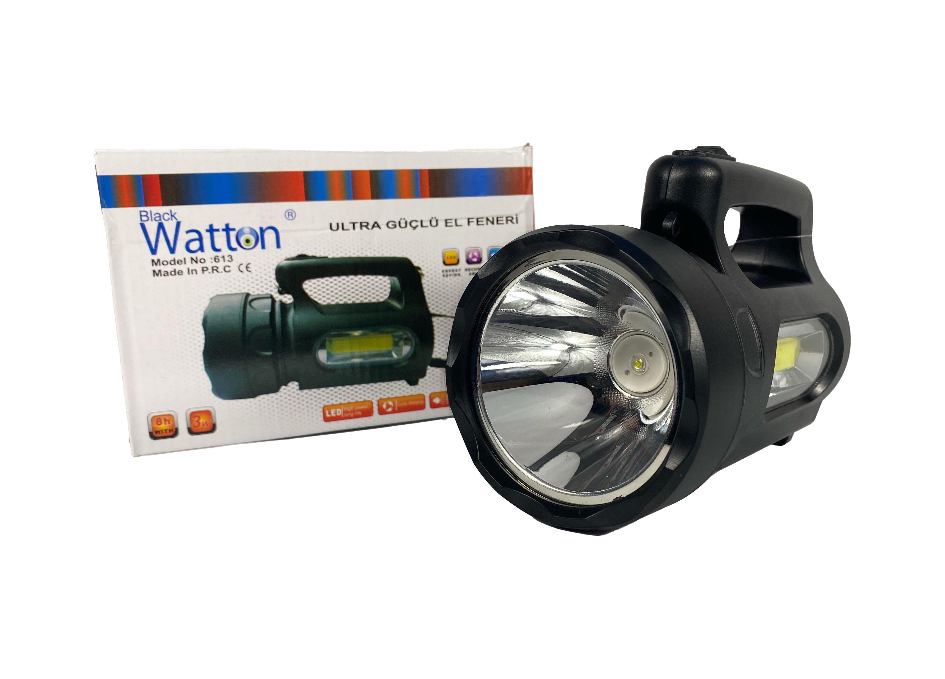 Фонарик Watton WT-613 LED аккумуляторный ручной - фото 7