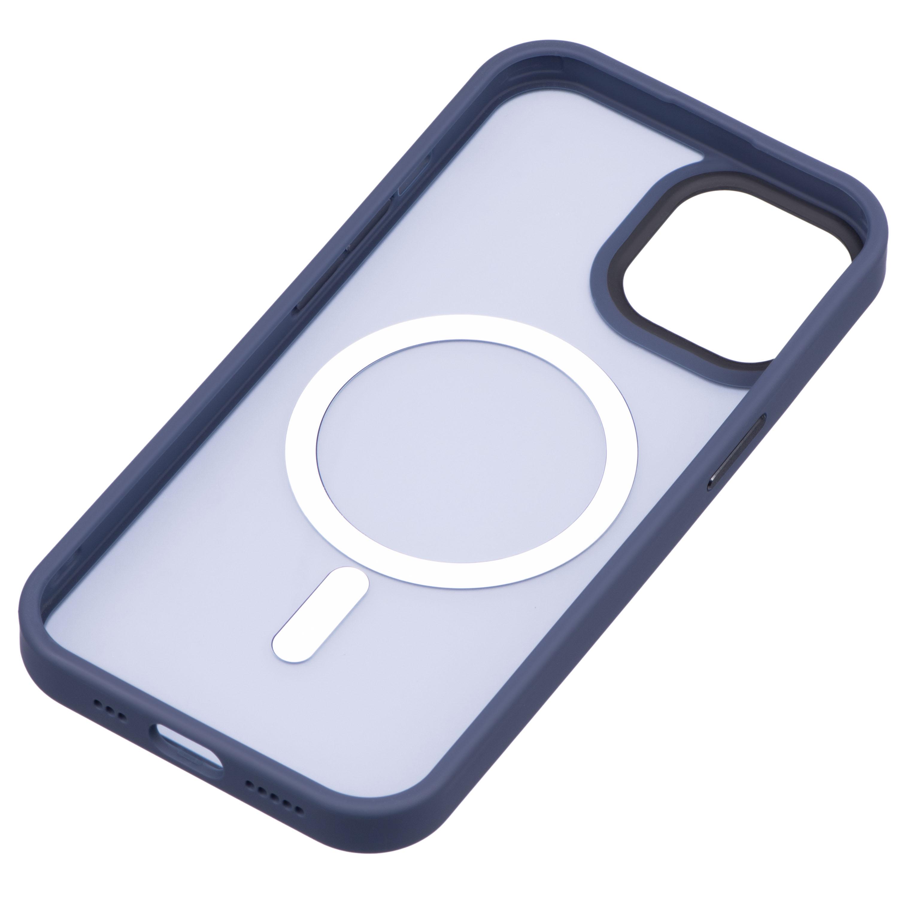 Чохол 2E Basic для Apple iPhone 15, Soft Touch MagSafe Cover, Dark Blue (ERC-2E-IPH-15-OCLS-DL) - фото 3