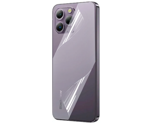 Противоударная гидрогелевая пленка Hydrogel Film для Blackview A96 на заднюю панель, Transparent