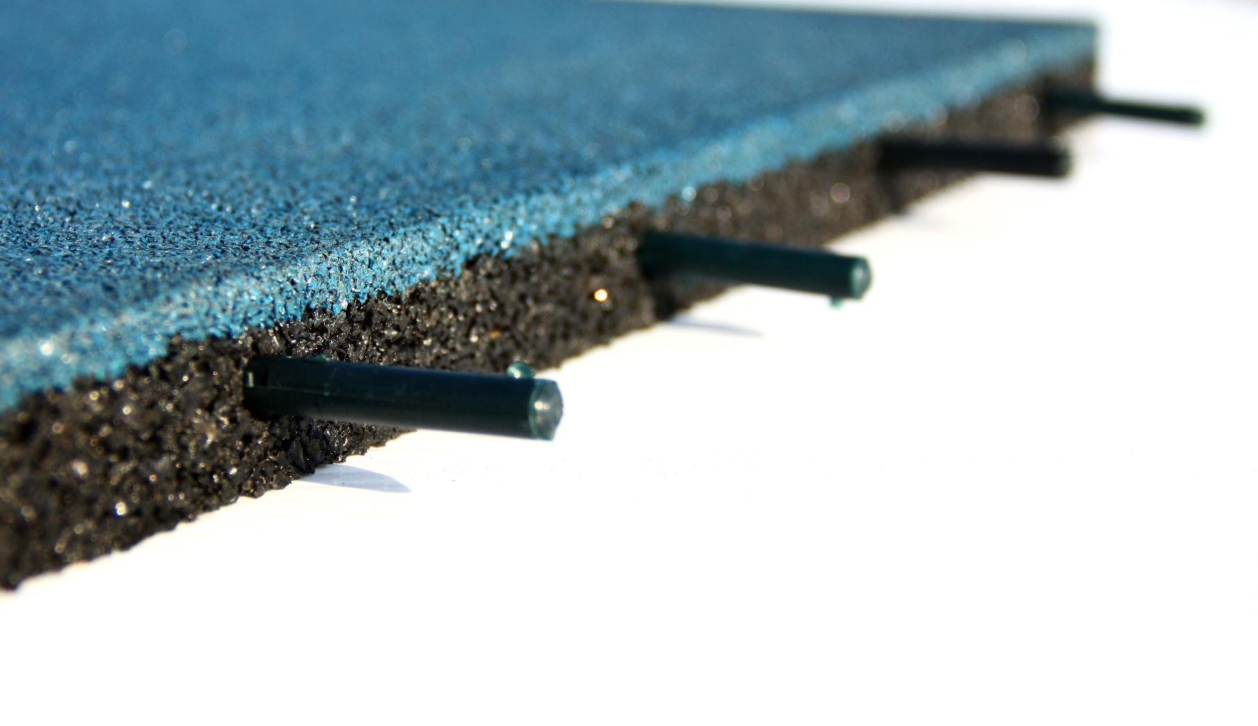 Плитка резиновая Jump Rich 500х500х30 мм Синий насыщенный - фото 6