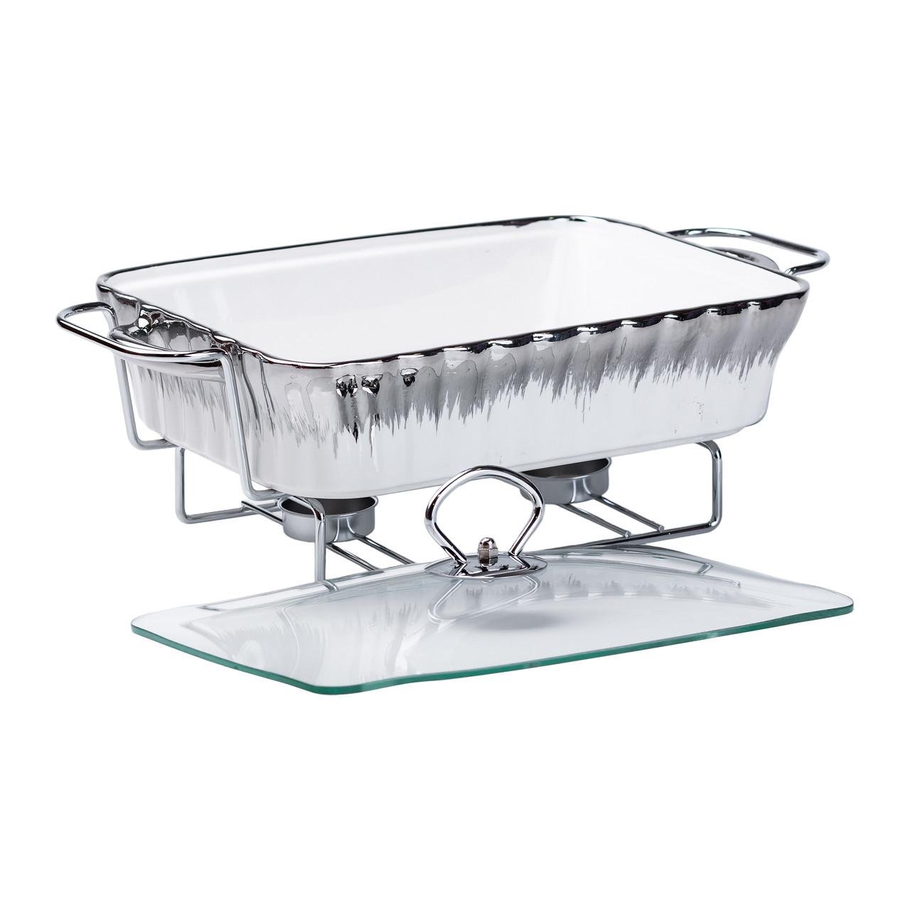 Марміт прямокутний керамічний з підігрівом 1,5 л (4745)