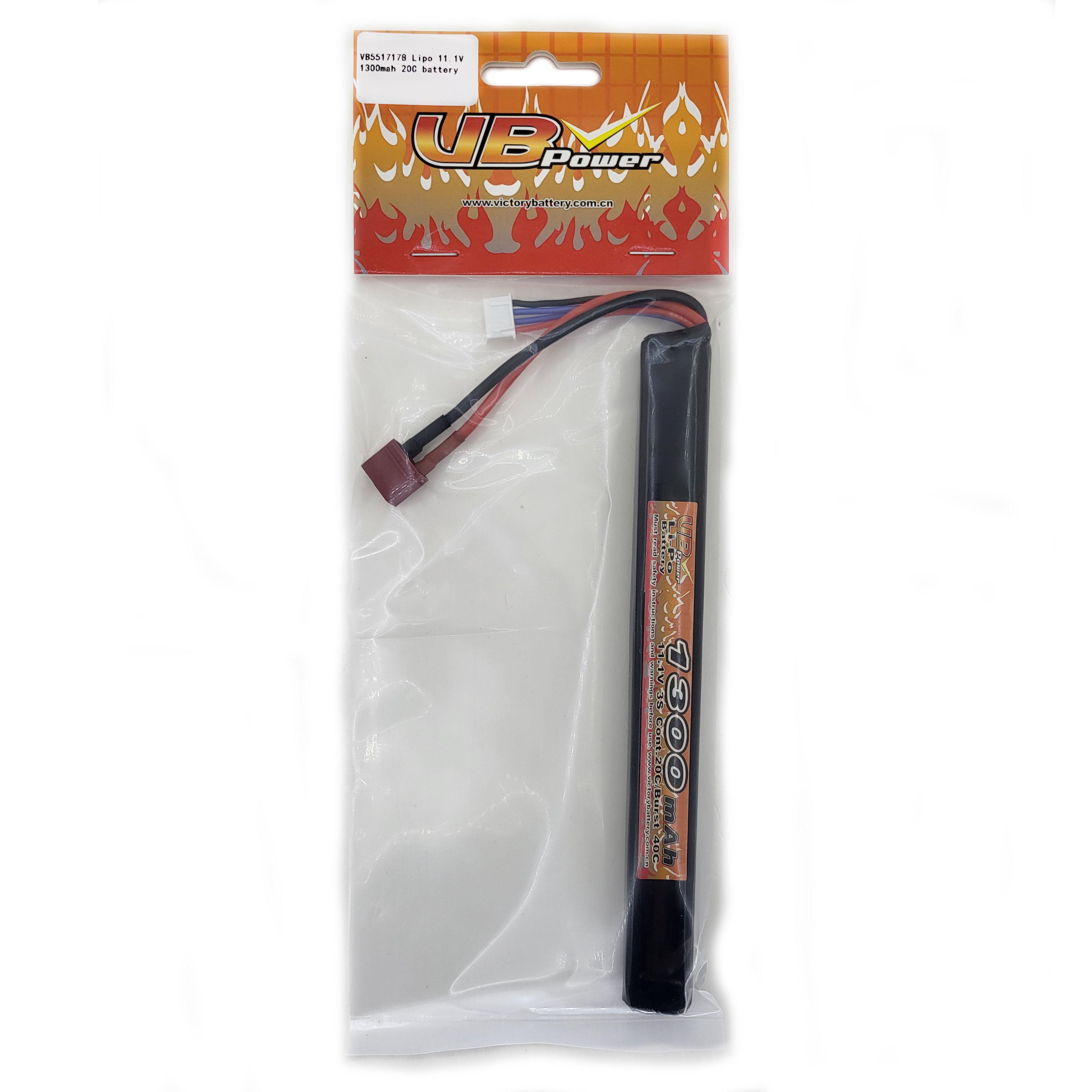 Аккумулятор VB Power VB5517178 для Airsoft Li-Pol 20-40C 11,1V 1300 mAh (14187715)