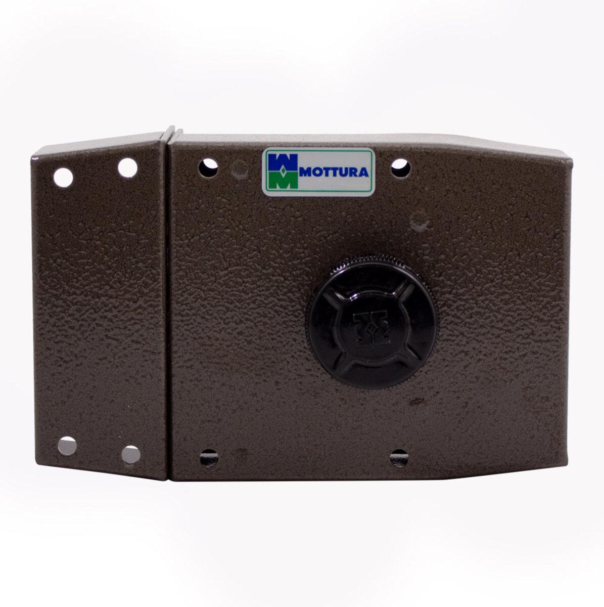 Замок Mottura 30401VS50C5 накладний 3 ригельний з натискним циліндром з ручкою зсередини