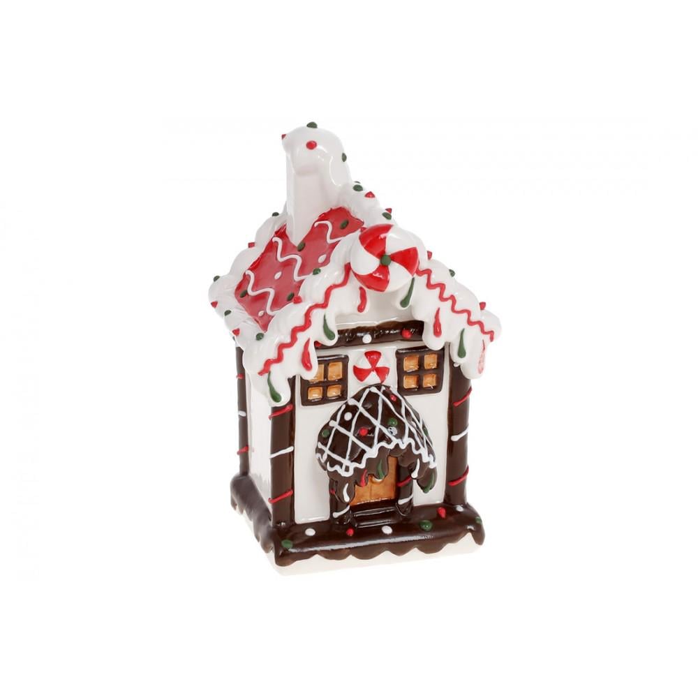 Банка для сладостей керамическая Карамельно-шоколадный домик 220 мл (923-278)