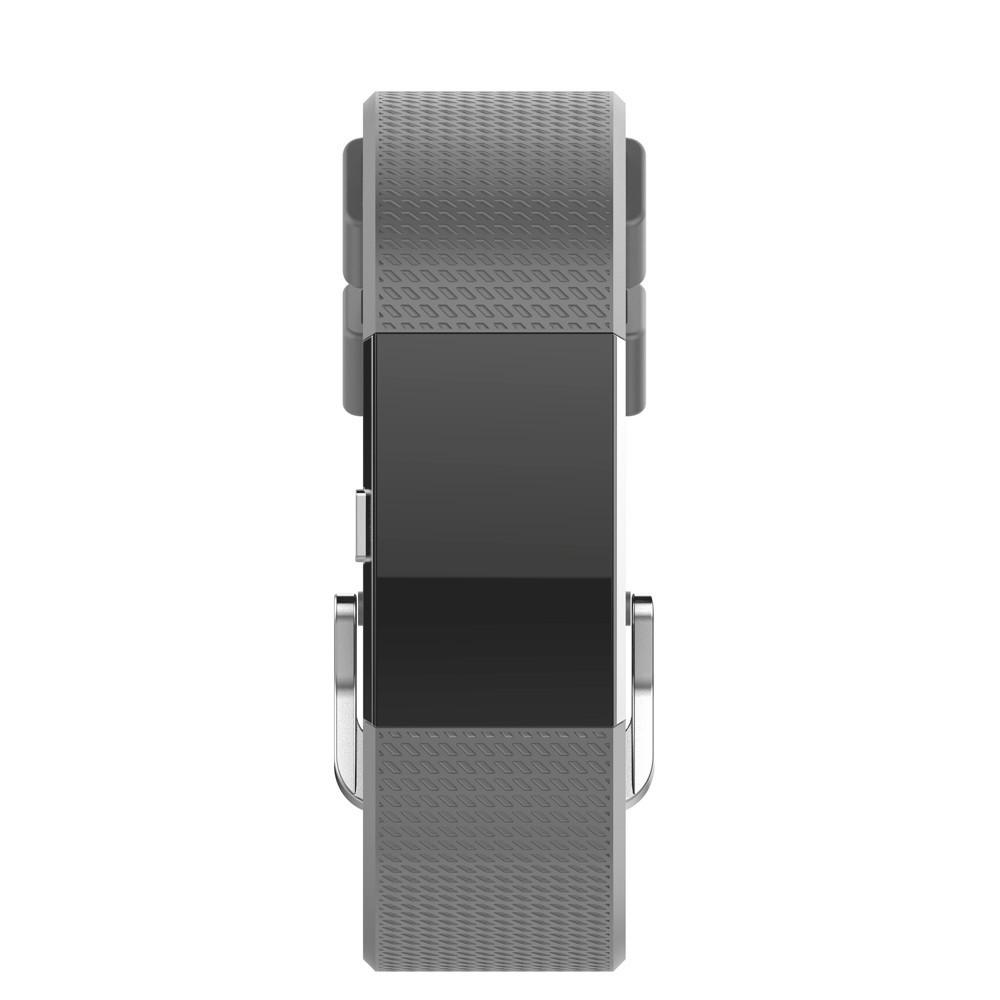 Силіконовий ремінець для фітнес браслета Fitbit Charge 2 Grey (660836583) - фото 2