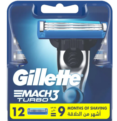 Змінні касети GILLETTE Mach3 Turbo 12 шт. (3455244114)