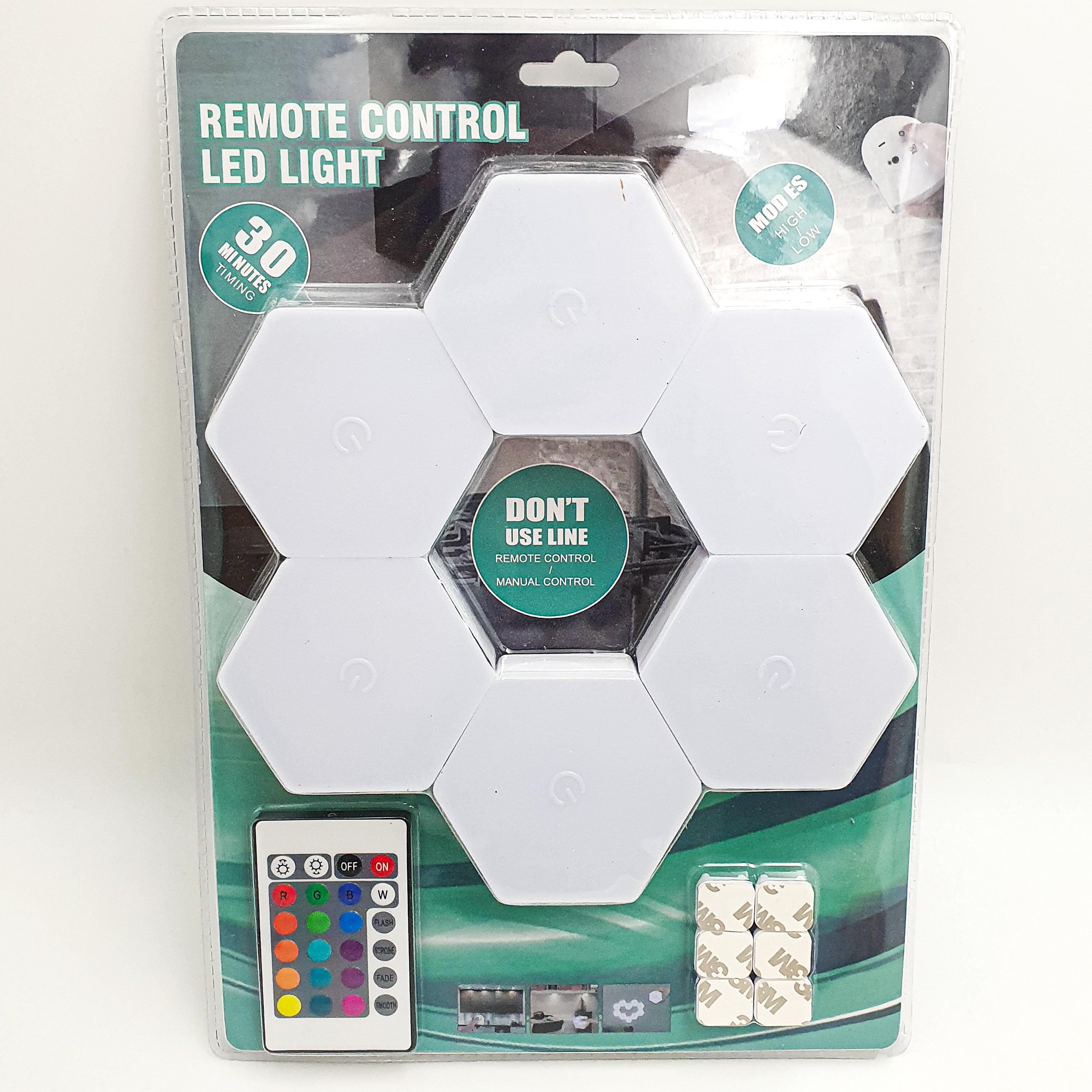 Світильник сенсорний LED UKC із пультом 6 шт. Білий (121241)