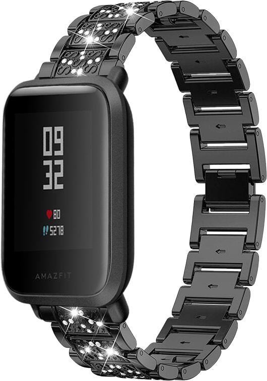 Браслет металлический Glam для Amazfit Bip Black (32800-2B)