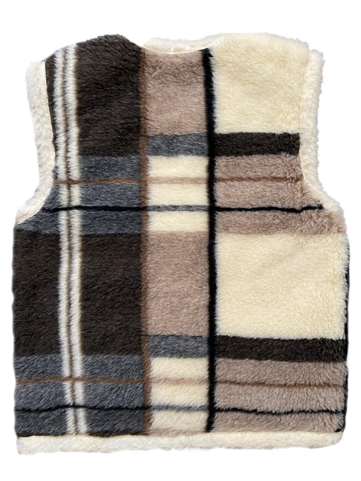 Жилетка з овчини еко-шерсть тепла Клітка р. 56 (309) - фото 6 Жилетка з овчини еко-шерсть тепла Клітка р. 56 (309) - фото 6