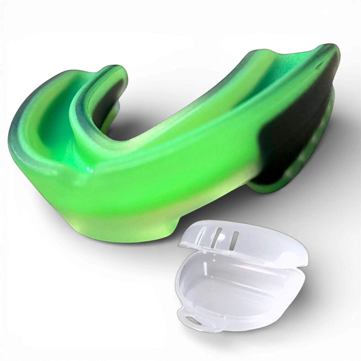 Капа боксерская для бокса Univerza ММА/боксеров/кикбоксинга/тхэквондо взрослый Зеленый