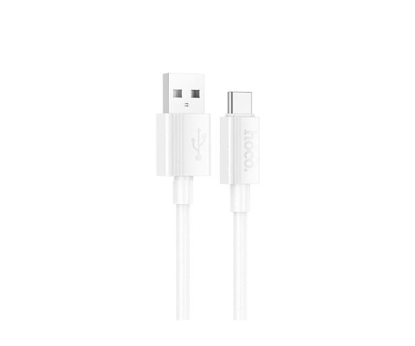 Кабель Hoco X107 USB Type-C 3A 1 м White