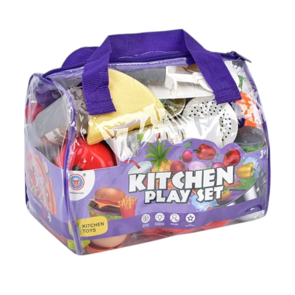 Игровой набор продуктов на липучках BA17 с кухонной посудой Игровой набор продуктов на липучках BA17 с кухонной посудой