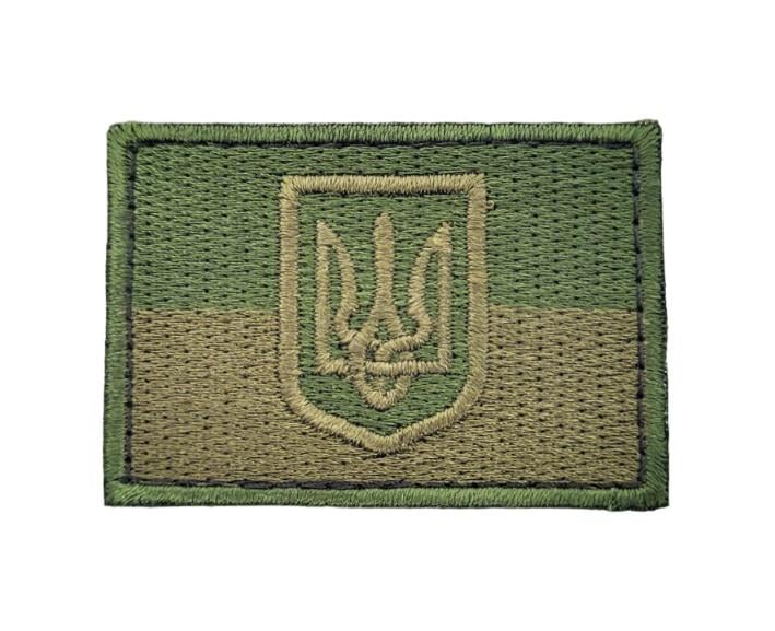 Шеврон Прапор з гербом 4х6 см Хакі (3585526)