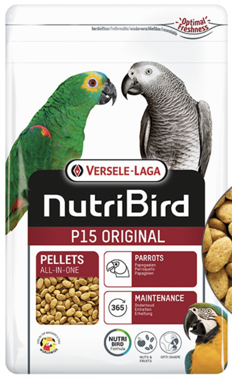 Корм для крупных попугаев полнорационный Versele-Laga NutriBird P15 ежедневный (221259)