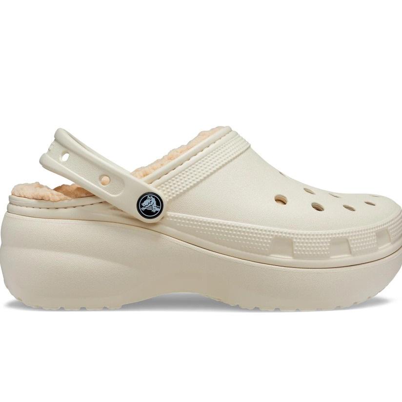 Сабо Crocs Classic Platform Lined Clog M6 р. 38/24,5 см Bone (20566535)