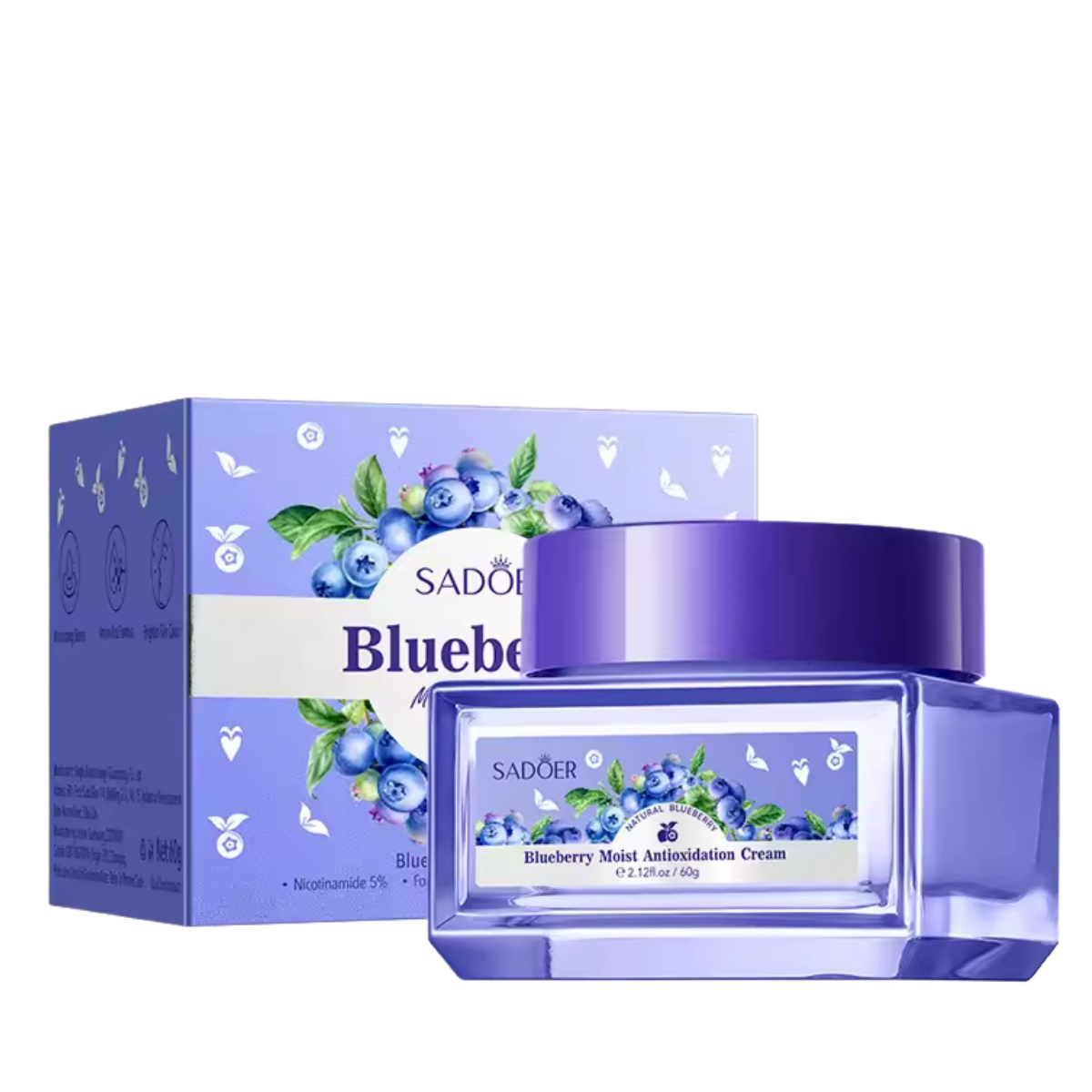 Крем для обличчя зволожувальний Sadoer Blueberry Moist Antioxidation Cream 60 г