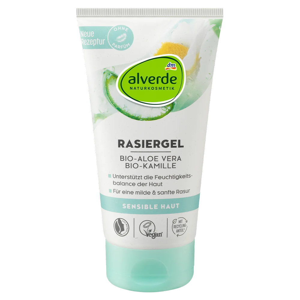 Гель для бритья Alverde Naturkosmetik для чувствительной кожи с органическим алоэ вера 150 мл (EPI-15102025-195) Гель для бритья Alverde Naturkosmetik для чувствительной кожи с органическим алоэ вера 150 мл (EPI-15102025-195)