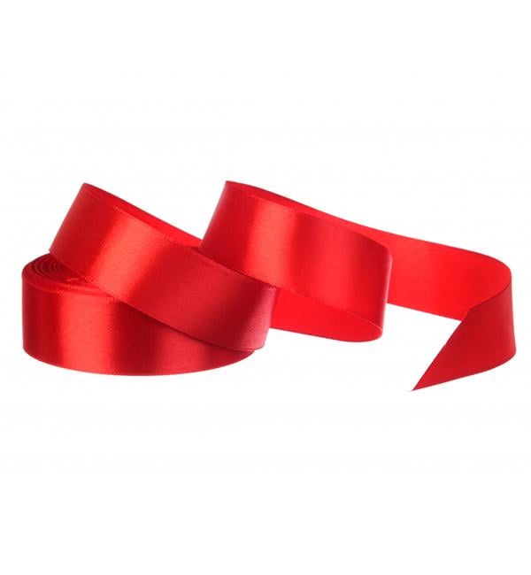 Лента атласная 2,5 см/23 м Красный (26)