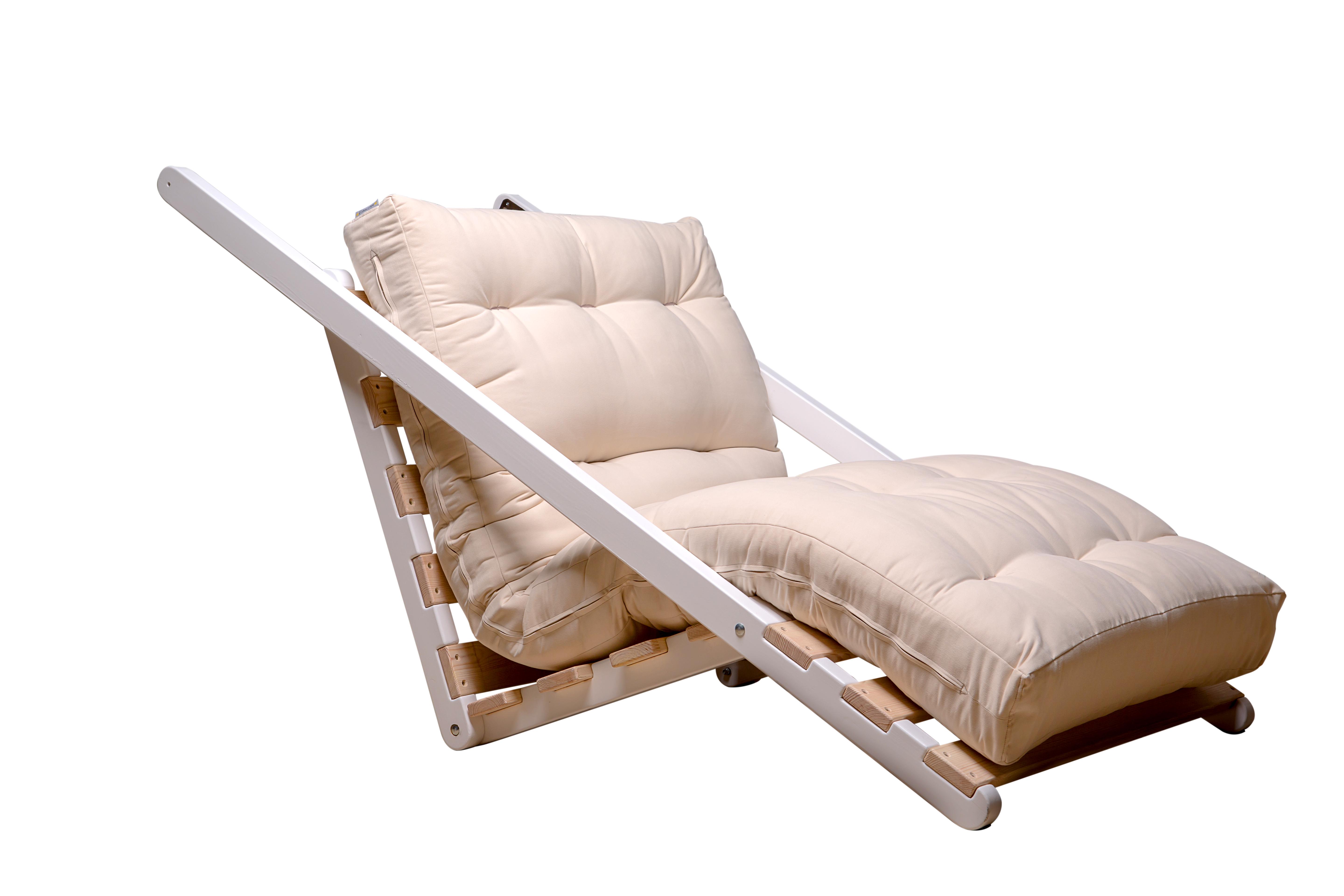 Футон-реклайнер Futon Art S 100х200 каркас/матрас Белый/Белый - фото 1