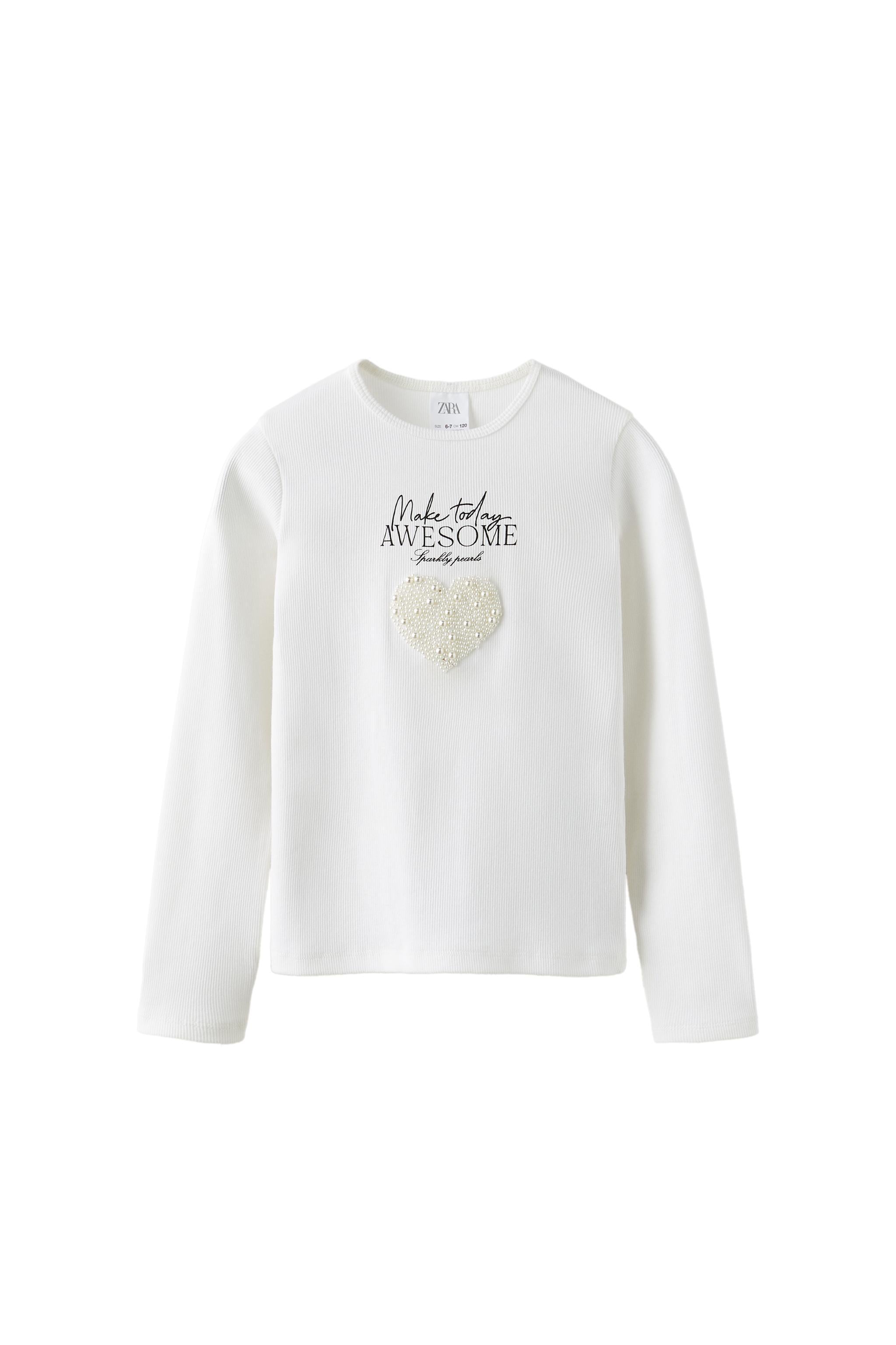 Реглан детский Zara для девочки 164 см Белый (0962708250) Реглан детский Zara для девочки 164 см Белый (0962708250)