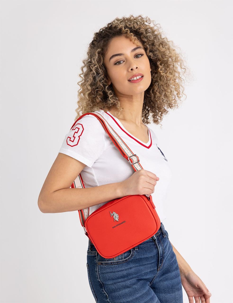 Жіноча сумка крос-боді U.S. Polo ASSN RIPE TOMATO (80544511176)