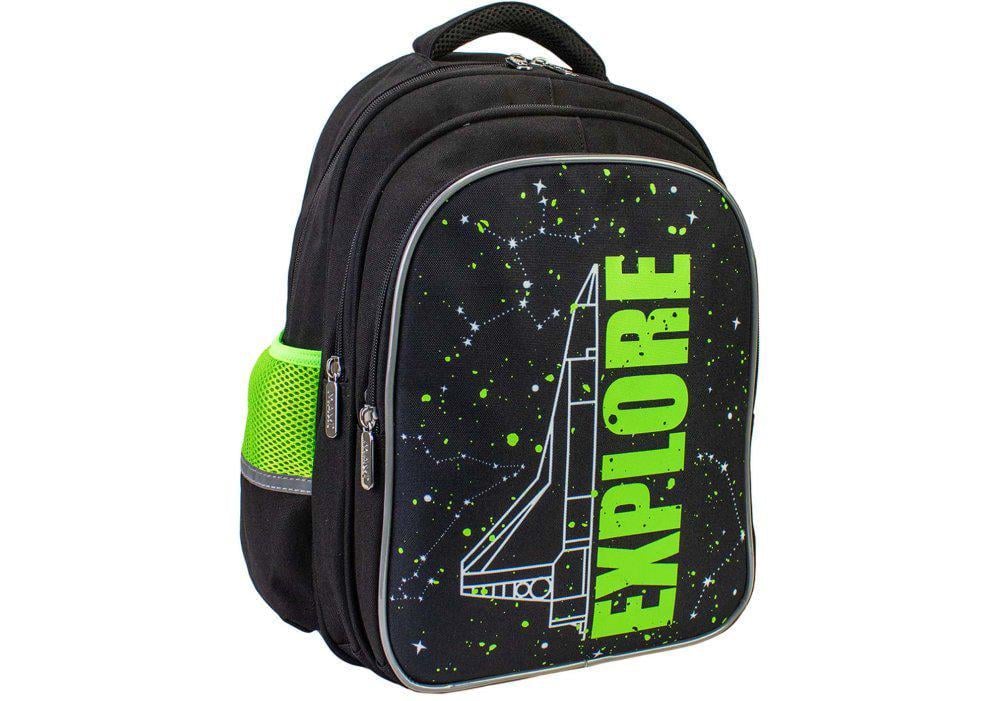 Рюкзак школьный Maxi 38x28x19 см 15 л Черный (MX85416)