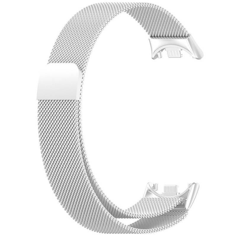 Ремінець Milanese Loop Design для Xiaomi Mi Band 8 White (00000077056_8)