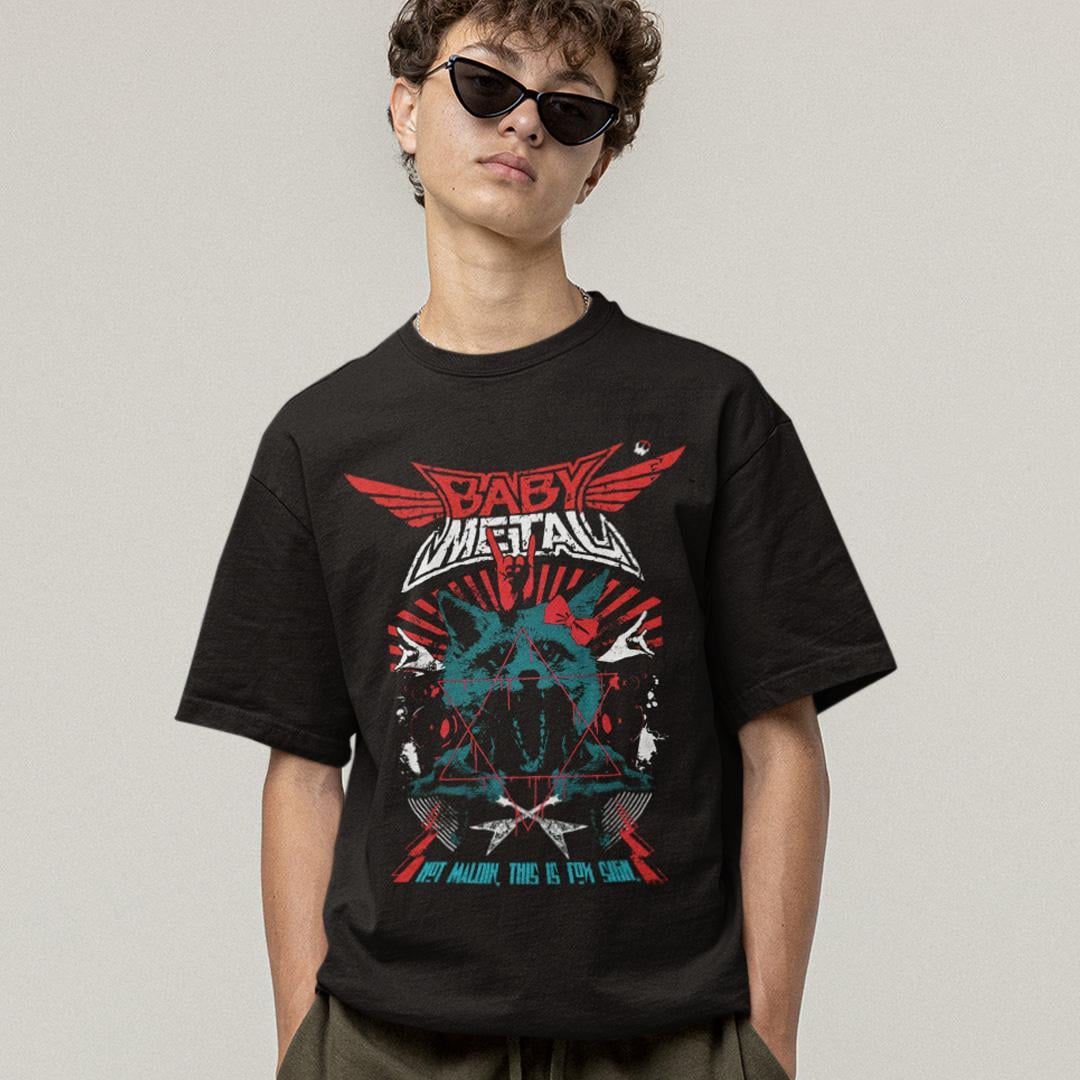 Футболка унісекс BabyMetal Not Maloik This Is Fox Sign 4XL Чорний (00000006012)