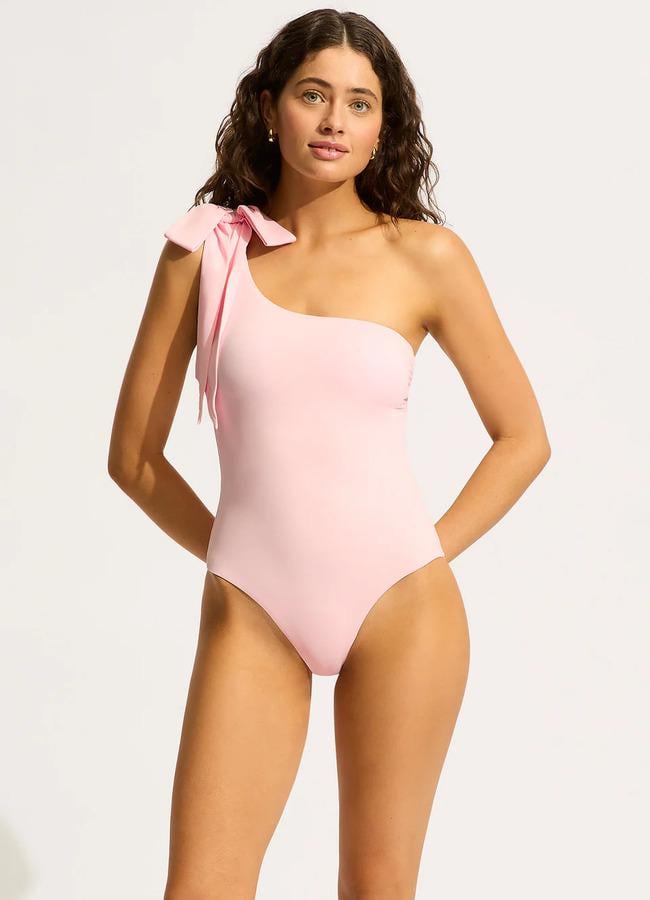 Купальник на одно плечо Seafolly М Розовый (11014-241-bloss)
