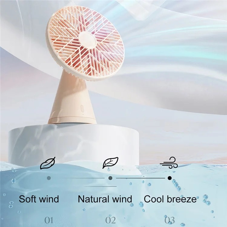 Портативний вентилятор Sothing Forest Desktop Fan Pro DSHJ-S-2215 4000 mAh Apricot (000918) - фото 7 Портативний вентилятор Sothing Forest Desktop Fan Pro DSHJ-S-2215 4000 mAh Apricot (000918) - фото 7