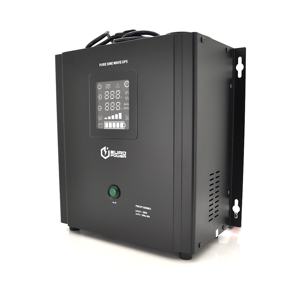 Джерело безперебійного живлення із синусоїдальним виходом Europower pswep1500wm24 1050 Вт настінний 24в (YUT_V11463)