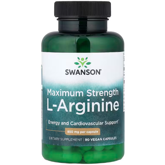Амінокислота Аргінін Swanson L-Arginine Maximum strenght 850 мг 90 капсул Амінокислота Аргінін Swanson L-Arginine Maximum strenght 850 мг 90 капсул