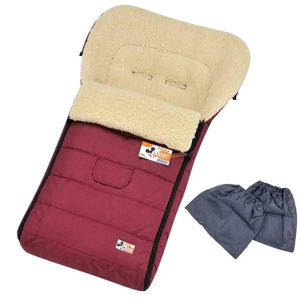 Конверт-чохол зимовий в коляску For Kids Mini Бордовий (850)