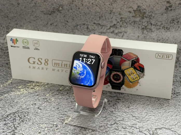 Часы умные Smart Watch GS8 Mini с магнитной зарядкой и функцией звонка 41 мм Розовый - фото 8