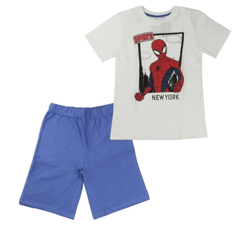 Пижама Spiderman 110 см Белый/Голубой