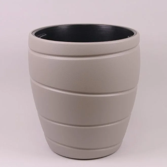 Горшок пластмассовый Flora Passa taupe с вкладом 60 см (80168)