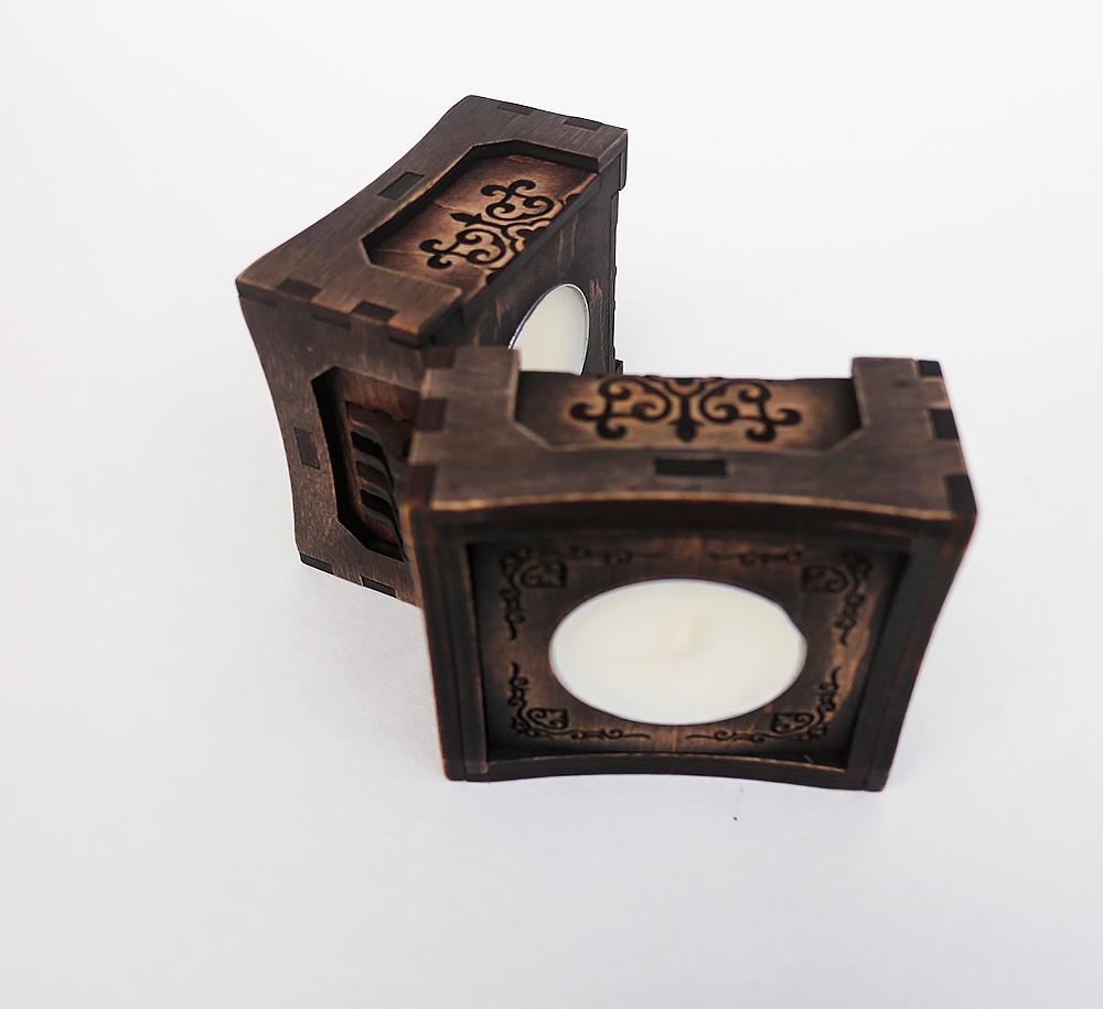 Підсвічник Гранд Презент 81 7,5х7,5 см Венге (23313) - фото 5 Підсвічник Гранд Презент 81 7,5х7,5 см Венге (23313) - фото 5