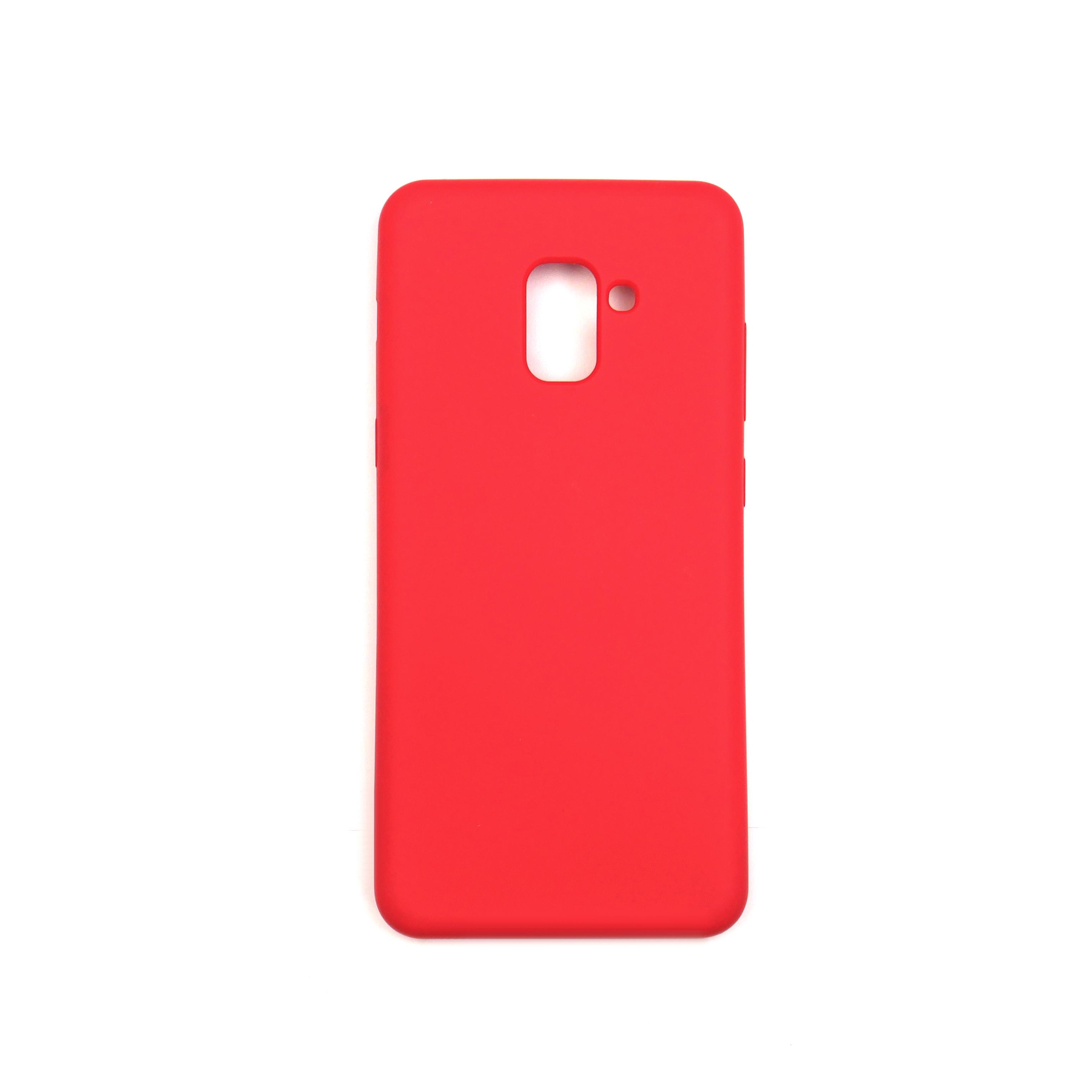 Чехол Jelly Silicone Case Samsung A8 Plus 2018 Red (14)