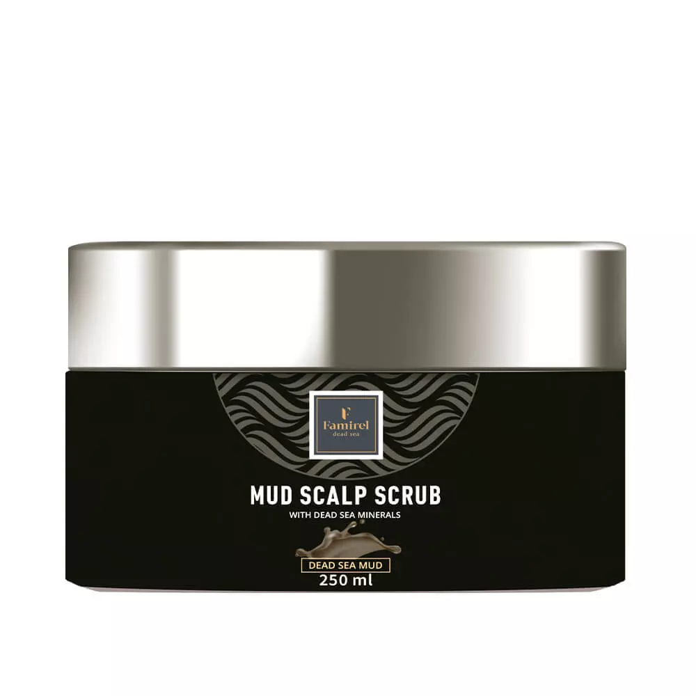 Скраб для кожи головы Famirel с грязью Мертвого моря маслами марулы и аргана 250 мл (7290114085649)