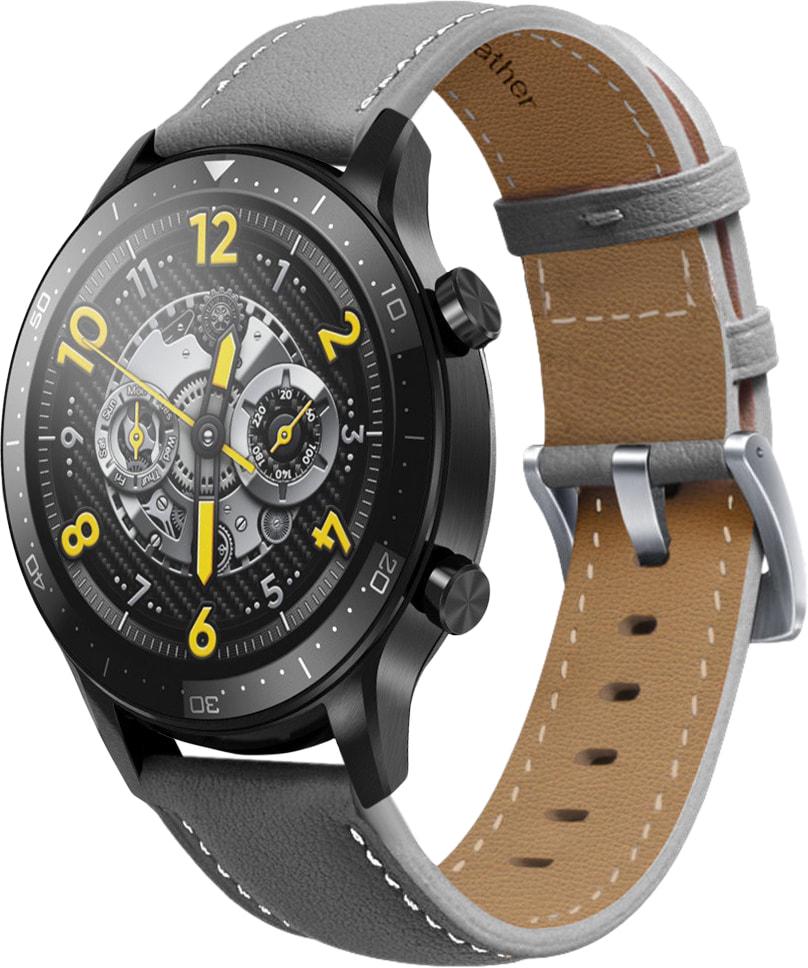 Ремінець шкіряний Folsa для Realme Watch S Pro Grey (31565-33) - фото 1 Ремінець шкіряний Folsa для Realme Watch S Pro Grey (31565-33) - фото 1