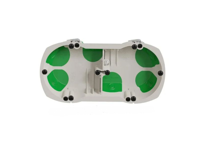 Коробка установочная Schneider Electric 67х40 мм гипсокартон двухместная (IMT35000)