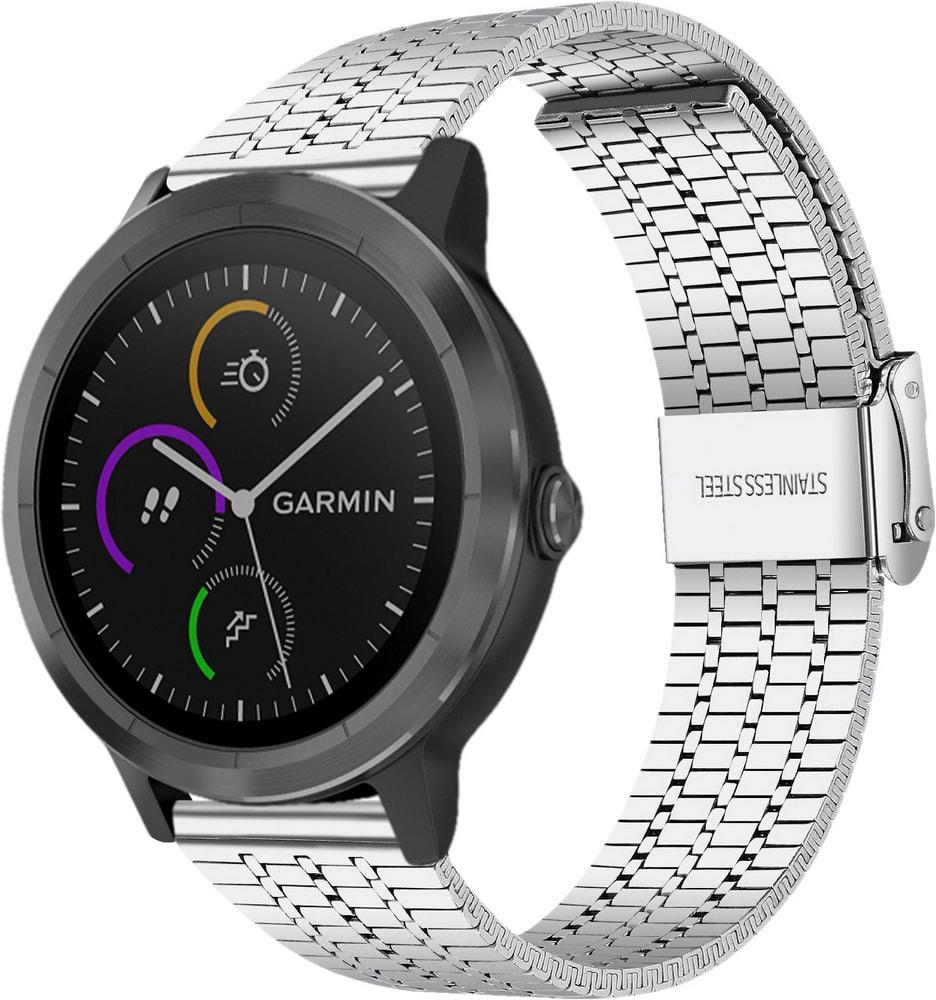 Браслет металлический Counic для Garmin Vivoactive 3 Silver (34024-59)