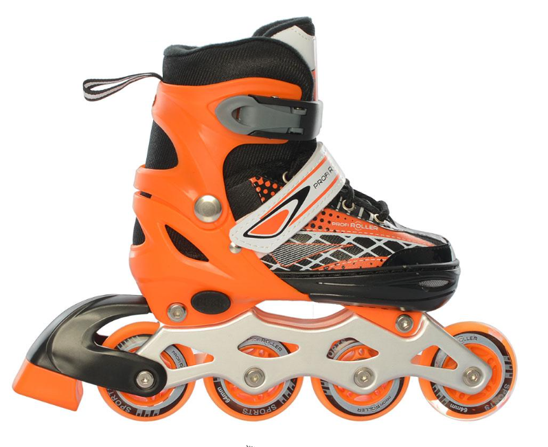 Ролики раздвижные детские Profi р. 31-34 Оранжевый (AP-122-R-1)