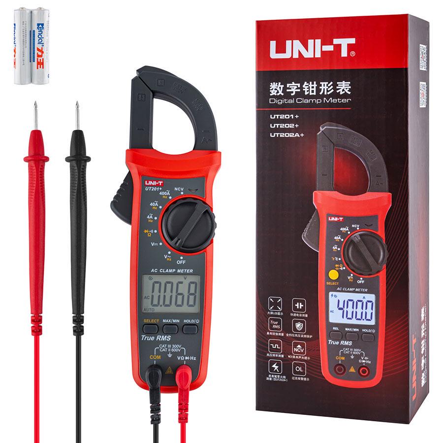 Кліщі струмові UNI-T UT201+ з ручним вибором діапазонів (286892)
