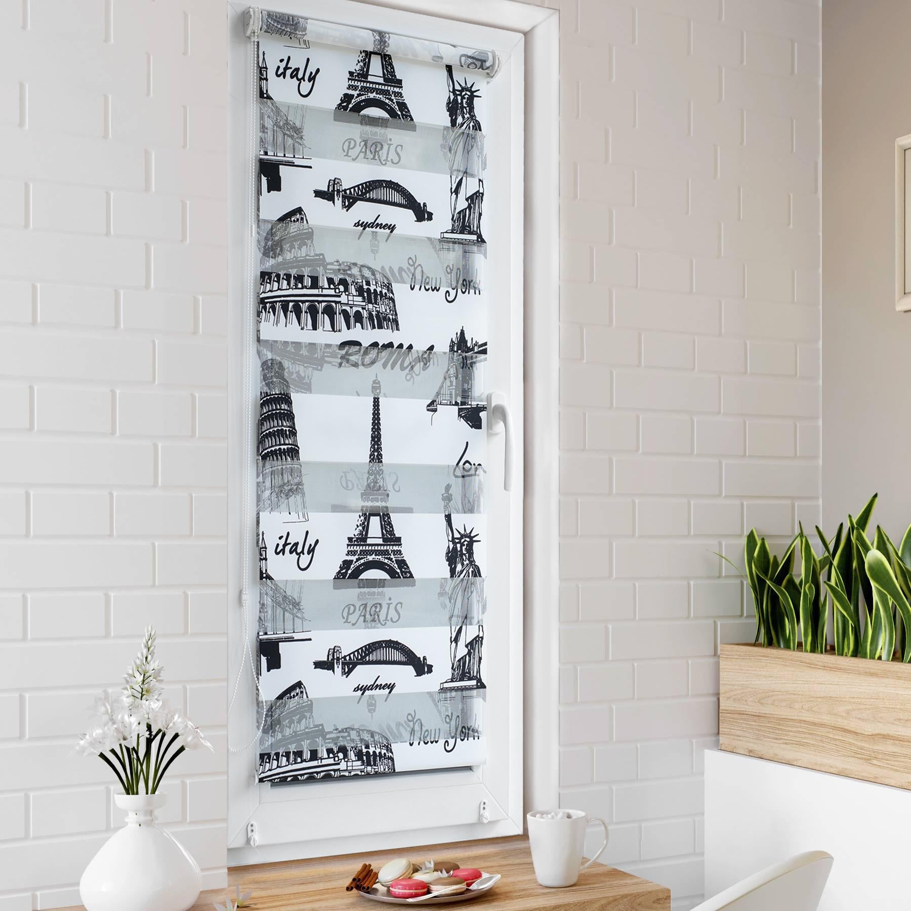 Ролет День Ночь Roll de Luxe 45x160 cм Париж