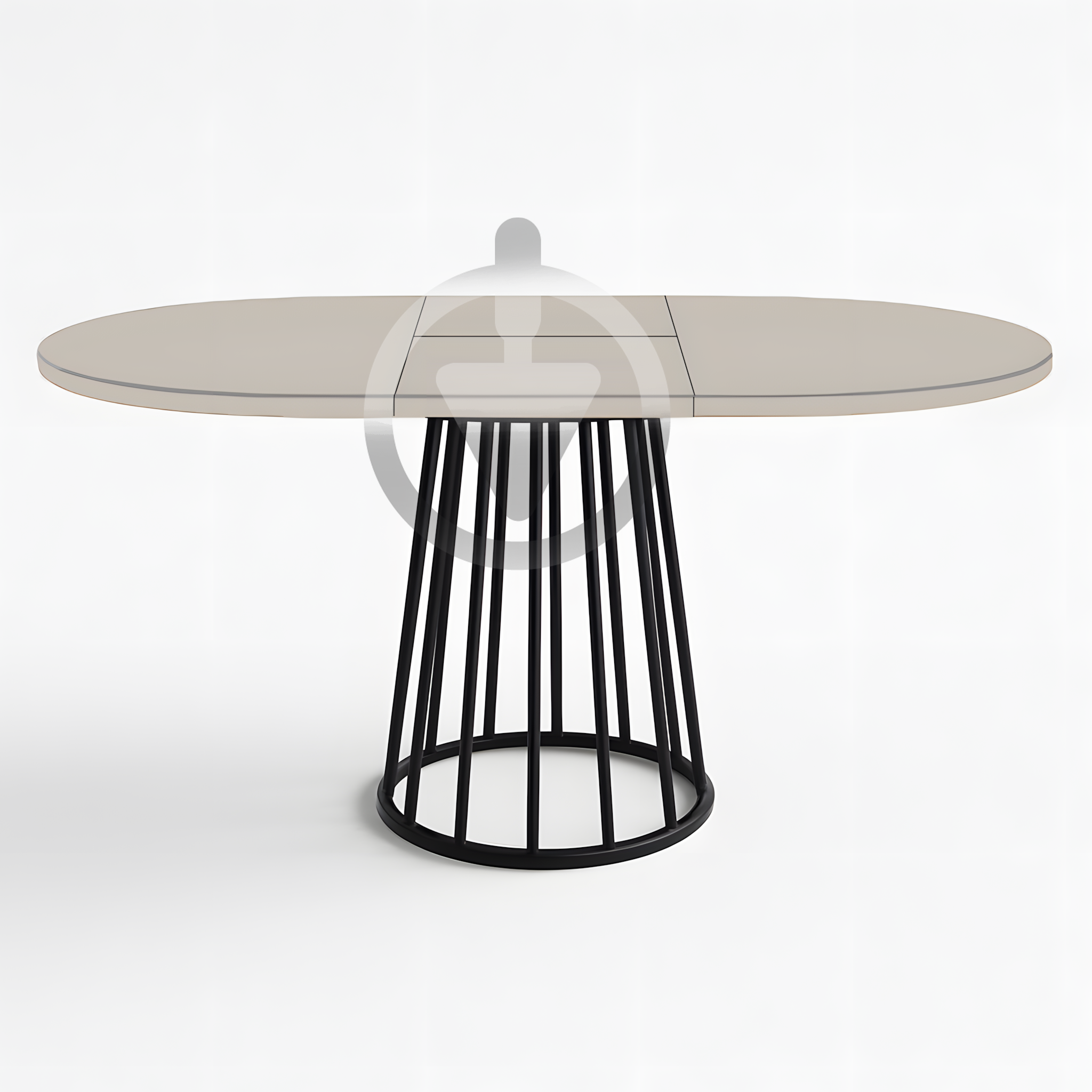 Стол кухонный раскладной RoMax Elegant Slide 90x75/130x75 см Loft Кашемир/Черный - фото 2 Стол кухонный раскладной RoMax Elegant Slide 90x75/130x75 см Loft Кашемир/Черный - фото 2