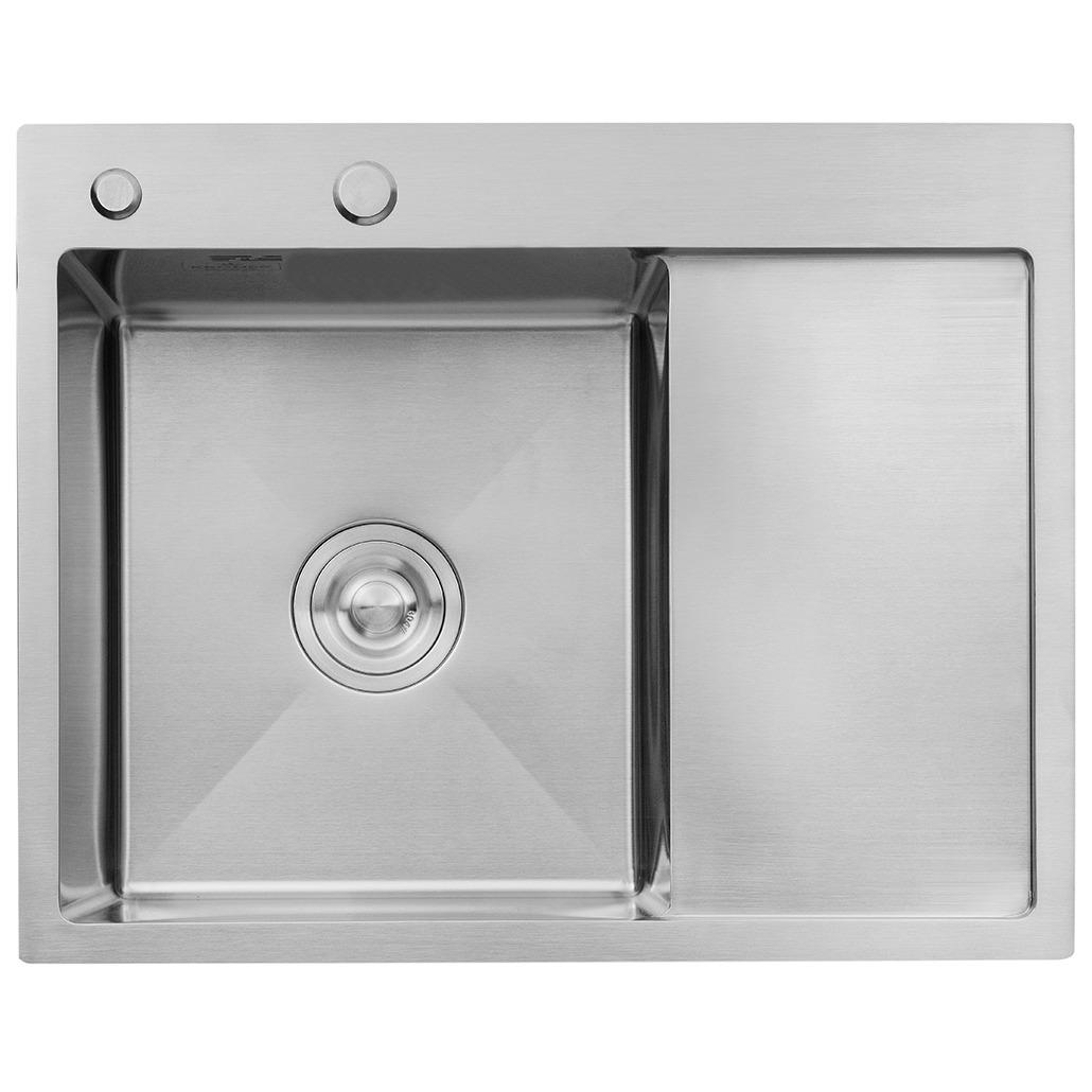 Мийка кухонна Kroner CV031320 прямокутна з нержавіючої сталі 630x500 мм (173944)