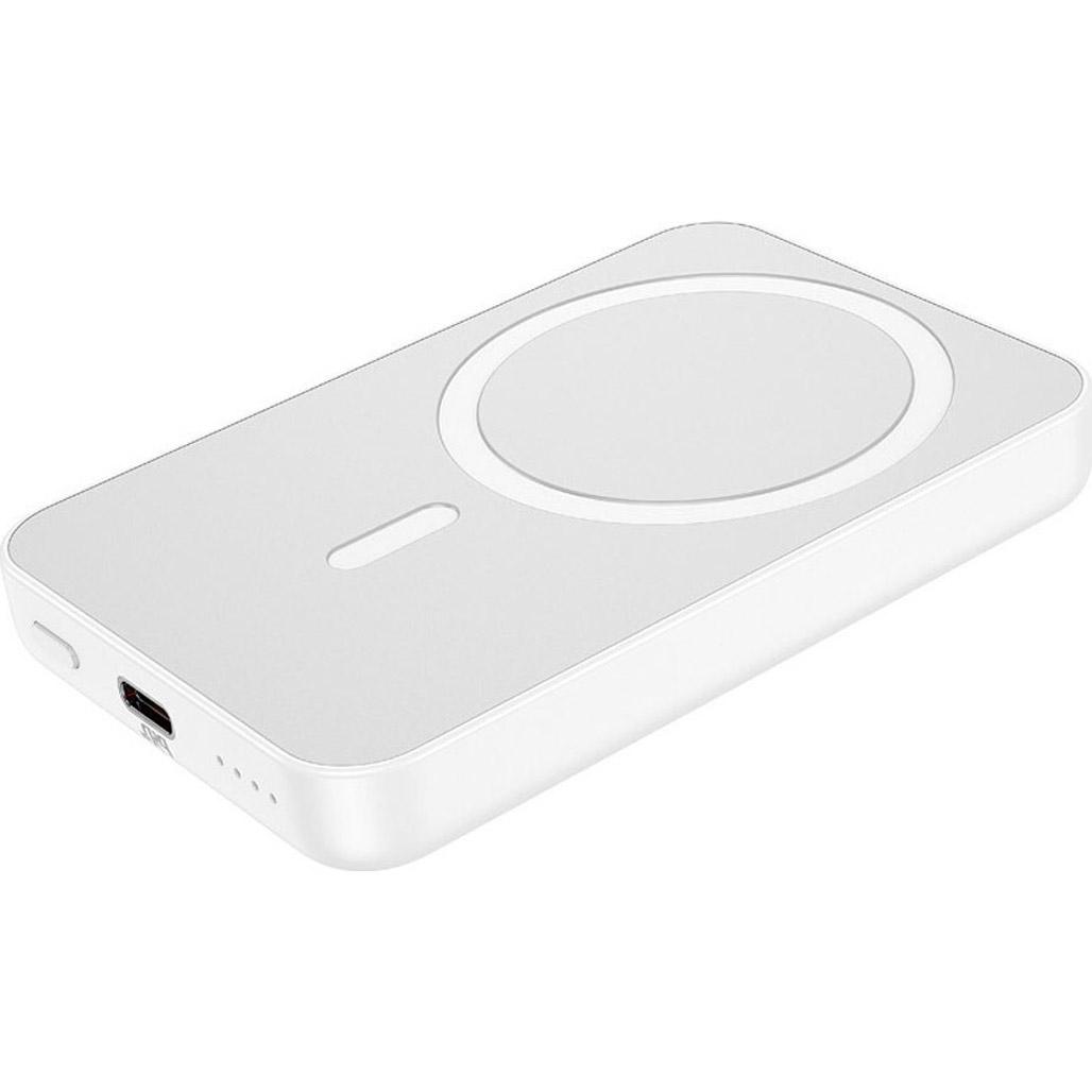 Зовнішній акумулятор Hoco J109 Easy MagSafe 5000 mAh 20W White - фото 3