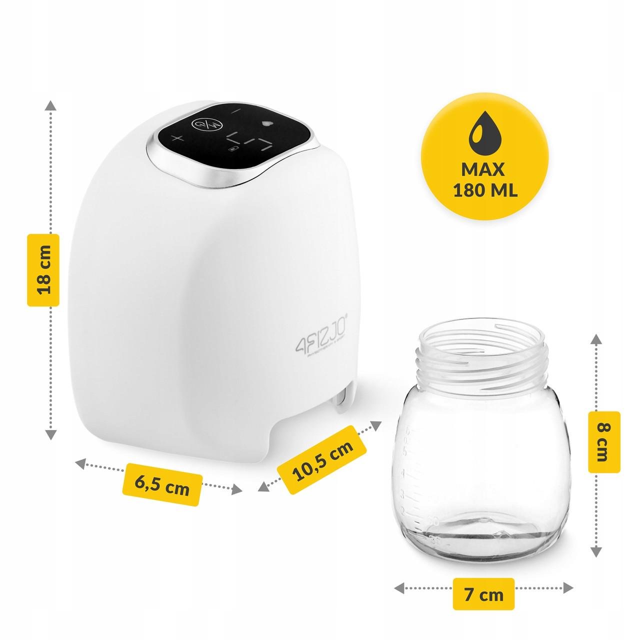 Молоковідсмоктувач електричний 4FIZJO Lite 180 мл White (P-5905973402422) - фото 2 Молоковідсмоктувач електричний 4FIZJO Lite 180 мл White (P-5905973402422) - фото 2